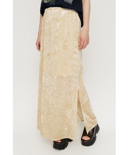 SLY(スライ)の「SHEER CHENILLEL L/SK シアーシェニルロングスカート 夏服 秋服(スカート・レディース・ブラック/ブラウン/アイボリー・FREE)」の20枚目の写真