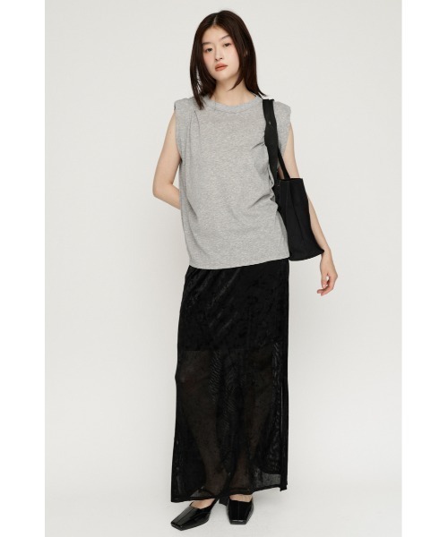 SLY(スライ)の「SHEER CHENILLEL L/SK シアーシェニルロングスカート 夏服 秋服(スカート・レディース・ブラック/ブラウン/アイボリー・FREE)」の15枚目の写真