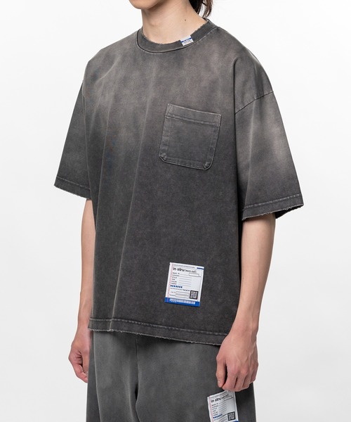 In・stru(men-tal).(インストルメンタル)の「Sun Faded Like Distressed T-Shirt(Tシャツ/カットソー・メンズ・ベージュ/ブラック・48/46/44)」の21枚目の写真