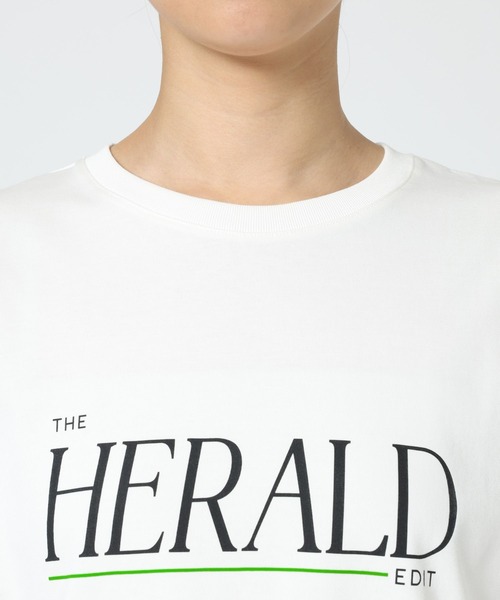 BABYLONE(バビロン)の「HERALDロゴTEE(Tシャツ/カットソー・レディース・ホワイト/ブラウン・フリー)」の22枚目の写真