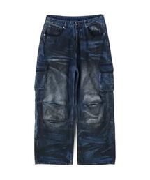 NOT4NERD（ノットフォーナード）の「NOT4NERD/ノットフォーナード/Dirty Washed Parachute Cargo Denim Pants（デニムパンツ）」