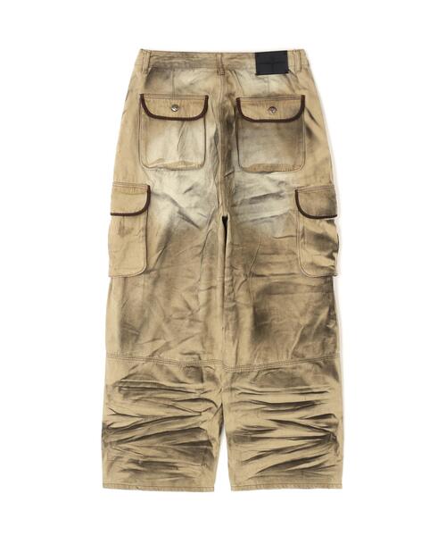 NOT4NERD（ノットフォーナード）の「NOT4NERD/ノットフォーナード/Dirty Washed Parachute Cargo Denim Pants（デニムパンツ・メンズ・ベージュ/ブルー・M/XL/L）」の3枚目の写真