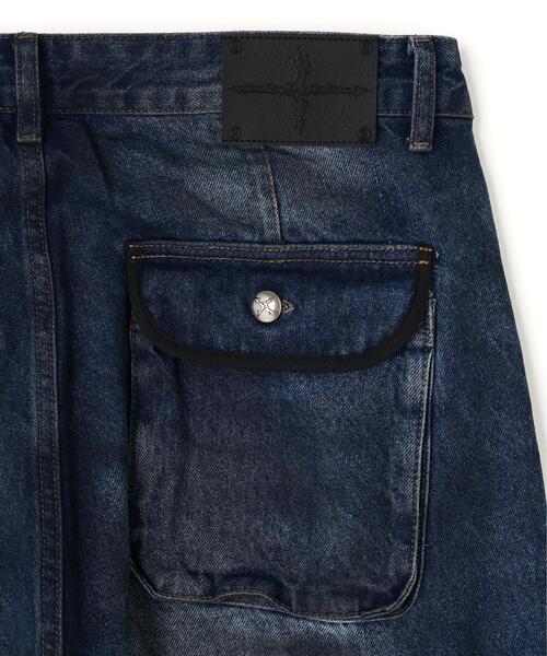 NOT4NERD（ノットフォーナード）の「NOT4NERD/ノットフォーナード/Dirty Washed Parachute Cargo Denim Pants（デニムパンツ・メンズ・ベージュ/ブルー・M/XL/L）」の12枚目の写真