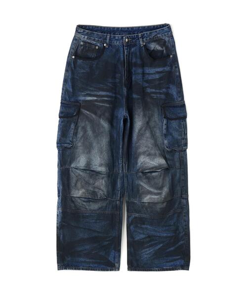 NOT4NERD(ノットフォーナード)の「NOT4NERD/ノットフォーナード/Dirty Washed Parachute Cargo Denim Pants(デニムパンツ・メンズ・ベージュ/ブルー・M/XL/L)」の18枚目の写真