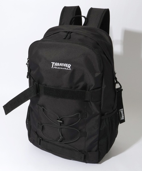 CORPUS　SELECT（コーパストーキョー）の「【THRASHER/スラッシャー】チャーム付き 大容量リュック 30L Wクリップバッグ（バックパック/リュック・メンズ・ブラック系2/ブラック系1・FREE）」の16枚目の写真