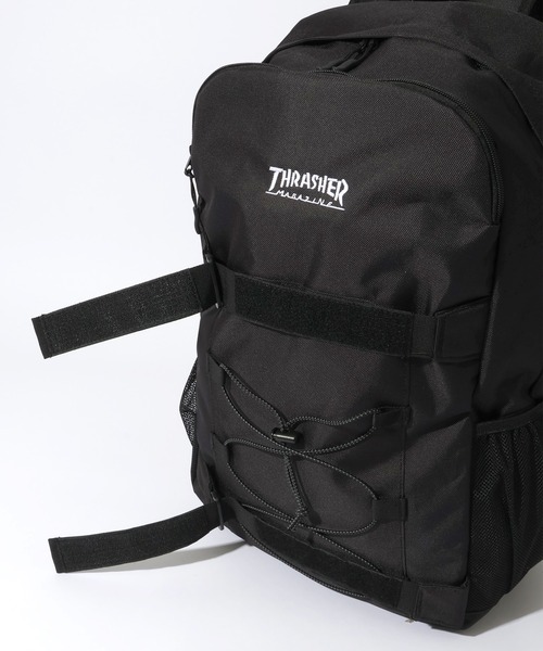 CORPUS　SELECT（コーパストーキョー）の「【THRASHER/スラッシャー】チャーム付き 大容量リュック 30L Wクリップバッグ（バックパック/リュック・メンズ・ブラック系2/ブラック系1・FREE）」の18枚目の写真