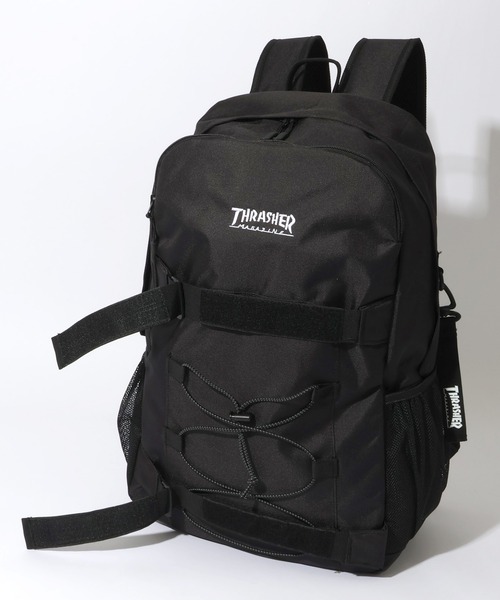CORPUS　SELECT（コーパストーキョー）の「【THRASHER/スラッシャー】チャーム付き 大容量リュック 30L Wクリップバッグ（バックパック/リュック・メンズ・ブラック系2/ブラック系1・FREE）」の17枚目の写真