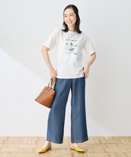 DECOY SINCE 1981(デコイシンスイチキュウハチイチ)の「ひやさらプレミアムコイ君 Tシャツ(Tシャツ/カットソー・レディース・ネイビー/ブルー/ホワイト・LL/M/L)」の22枚目の写真