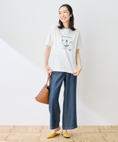 DECOY SINCE 1981(デコイシンスイチキュウハチイチ)の「ひやさらプレミアムコイ君 Tシャツ(Tシャツ/カットソー・レディース・ネイビー/ブルー/ホワイト・LL/M/L)」の19枚目の写真