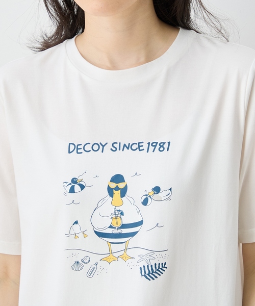DECOY SINCE 1981(デコイシンスイチキュウハチイチ)の「ひやさらプレミアムコイ君 Tシャツ(Tシャツ/カットソー・レディース・ネイビー/ブルー/ホワイト・LL/M/L)」の18枚目の写真