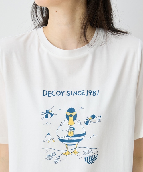 DECOY SINCE 1981(デコイシンスイチキュウハチイチ)の「ひやさらプレミアムコイ君 Tシャツ(Tシャツ/カットソー・レディース・ネイビー/ブルー/ホワイト・LL/M/L)」の15枚目の写真