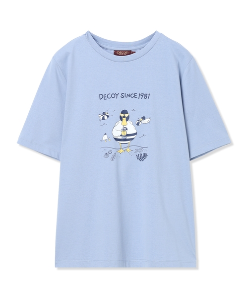 DECOY SINCE 1981(デコイシンスイチキュウハチイチ)の「ひやさらプレミアムコイ君 Tシャツ(Tシャツ/カットソー・レディース・ネイビー/ブルー/ホワイト・LL/M/L)」の4枚目の写真