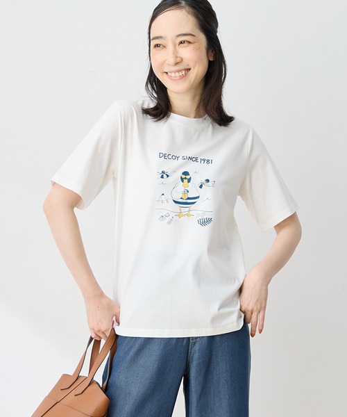 DECOY SINCE 1981(デコイシンスイチキュウハチイチ)の「ひやさらプレミアムコイ君 Tシャツ(Tシャツ/カットソー・レディース・ネイビー/ブルー/ホワイト・LL/M/L)」の2枚目の写真