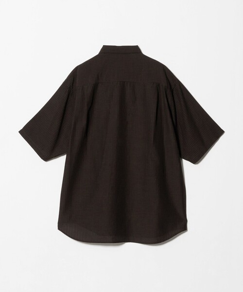 green label relaxing(グリーンレーベルリラクシング)の「シアー ギンガムチェック ジャストルーズ 半袖 シャツ(シャツ/ブラウス・メンズ・ダークブラウン/ダークグリーン/ネイビー・S/L/XL/M)」の21枚目の写真