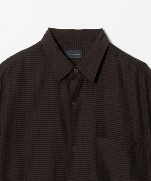 green label relaxing(グリーンレーベルリラクシング)の「シアー ギンガムチェック ジャストルーズ 半袖 シャツ(シャツ/ブラウス・メンズ・ダークブラウン/ダークグリーン/ネイビー・S/L/XL/M)」の22枚目の写真