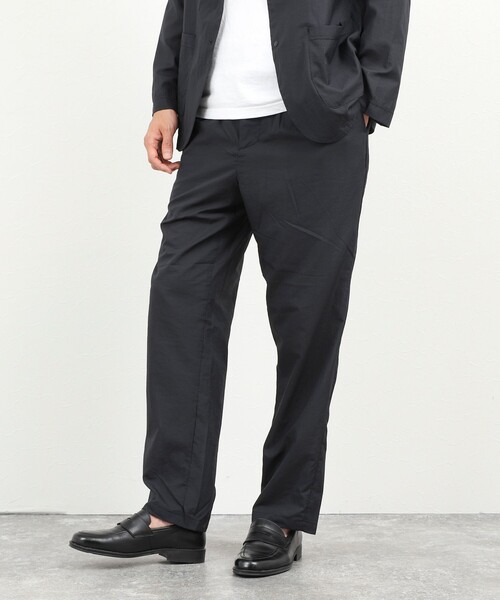 NOLLEY’S(ノーリーズ)の「《ビジカジ/セットアップ対応》軽量シアーリップストップ イージーパンツ 26SS(その他パンツ・メンズ・ネイビー/チャコールグレー・M/S/XL/L)」の3枚目の写真
