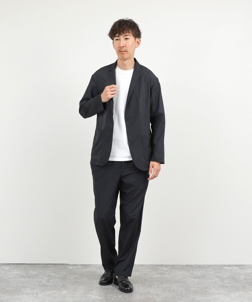 NOLLEY’S(ノーリーズ)の「《ビジカジ/セットアップ対応》軽量シアーリップストップ イージーパンツ 26SS(その他パンツ・メンズ・ネイビー/チャコールグレー・M/S/XL/L)」の15枚目の写真