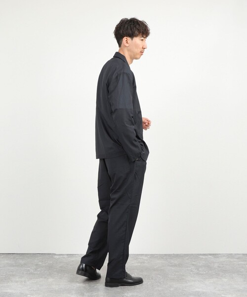 NOLLEY’S(ノーリーズ)の「《ビジカジ/セットアップ対応》軽量シアーリップストップ イージーパンツ 26SS(その他パンツ・メンズ・ネイビー/チャコールグレー・M/S/XL/L)」の17枚目の写真
