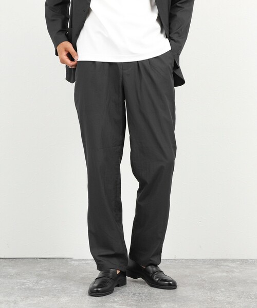 NOLLEY’S(ノーリーズ)の「《ビジカジ/セットアップ対応》軽量シアーリップストップ イージーパンツ 26SS(その他パンツ・メンズ・ネイビー/チャコールグレー・M/S/XL/L)」の20枚目の写真
