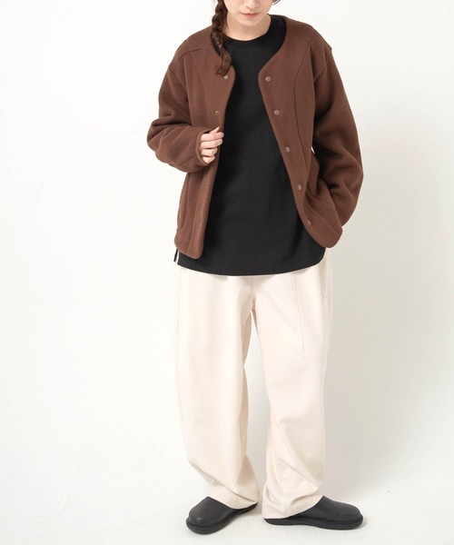 URCH RNA（アーチ アールエヌエー）の「R4489 ニットクロスのバルーンパンツ（その他パンツ・レディース・ナチュラル/ブラック/グレー・FREE）」の6枚目の写真