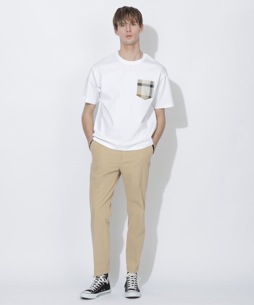 CB CRESTBRIDGE（シービークレストブリッジ）の「チェックポケットTシャツ（Tシャツ/カットソー・レディース・ブラック/ホワイト系その他/ブルー系その他2/オフホワイト・0/2/1/3）」の12枚目の写真