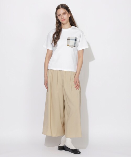 CB CRESTBRIDGE（シービークレストブリッジ）の「チェックポケットTシャツ（Tシャツ/カットソー・レディース・ブラック/ホワイト系その他/ブルー系その他2/オフホワイト・0/2/1/3）」の13枚目の写真