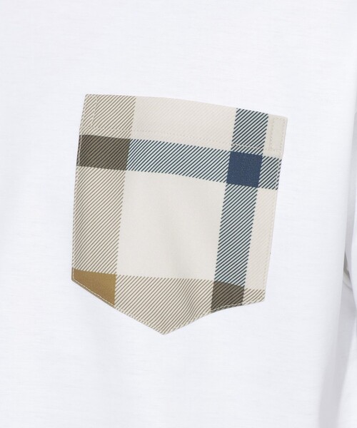 CB CRESTBRIDGE（シービークレストブリッジ）の「チェックポケットTシャツ（Tシャツ/カットソー・レディース・ブラック/ホワイト系その他/ブルー系その他2/オフホワイト・0/2/1/3）」の16枚目の写真