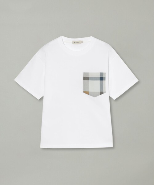 CB CRESTBRIDGE（シービークレストブリッジ）の「チェックポケットTシャツ（Tシャツ/カットソー・レディース・ブラック/ホワイト系その他/ブルー系その他2/オフホワイト・0/2/1/3）」の17枚目の写真