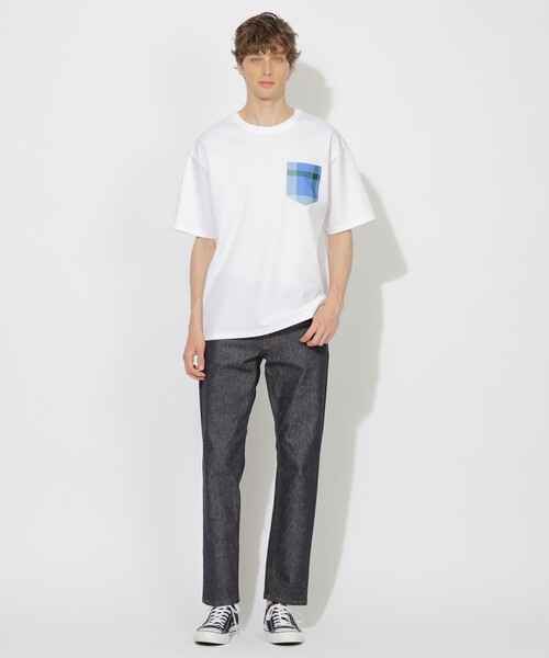 CB CRESTBRIDGE（シービークレストブリッジ）の「チェックポケットTシャツ（Tシャツ/カットソー・レディース・ブラック/ホワイト系その他/ブルー系その他2/オフホワイト・0/2/1/3）」の8枚目の写真