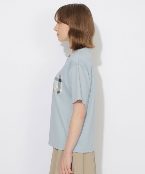 CB CRESTBRIDGE（シービークレストブリッジ）の「チェックポケットTシャツ（Tシャツ/カットソー・レディース・ブラック/ホワイト系その他/ブルー系その他2/オフホワイト・0/2/1/3）」の20枚目の写真