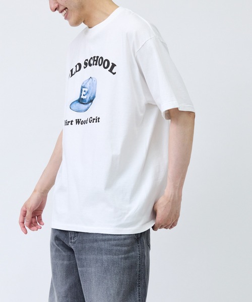 SCREEN STARS(スクリーンスターズ)の「【SCREEN STARS / スクリーンスターズ】キャッププリントTシャツ(Tシャツ/カットソー・メンズ・ホワイト/ブラック・M/LL/L)」の3枚目の写真