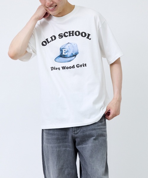 SCREEN STARS(スクリーンスターズ)の「【SCREEN STARS / スクリーンスターズ】キャッププリントTシャツ(Tシャツ/カットソー・メンズ・ホワイト/ブラック・M/LL/L)」の4枚目の写真
