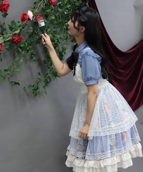 NIBBLE POISON(ニブルポイズン)の「ドットチュールベビードール(ベスト・レディース・ホワイト/ブラック・MEDIUM)」の22枚目の写真