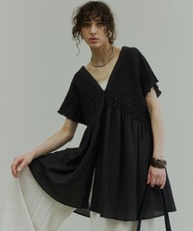 libelle more（リベル モア）の「楊柳肩シャーリングチュニック（チュニック）」