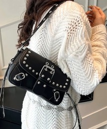 スタッズ×アイレットミニショルダーバッグ