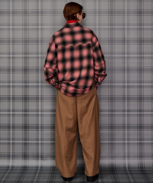 MAISON SPECIAL(メゾンスペシャル)の「【2026Autumn PRE-ORDER】2WAY Check Overshirt/2WAYチェックオーバーシャツ(シャツ/ブラウス・レディース・ブルー/ピンク/ブラウン・FREE)」の6枚目の写真