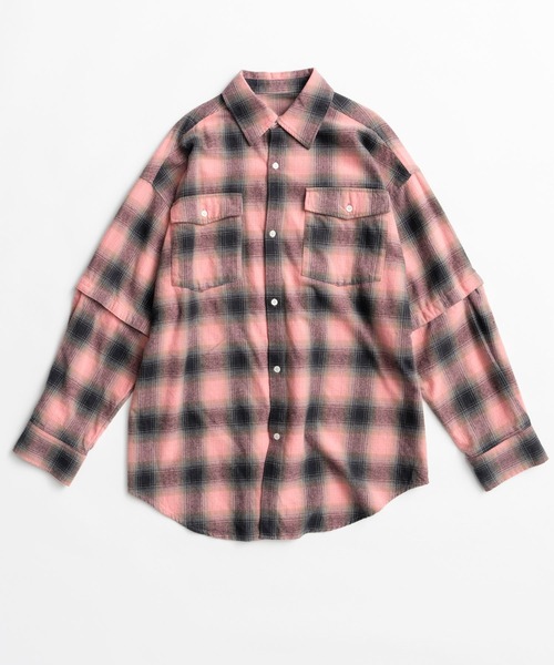 MAISON SPECIAL(メゾンスペシャル)の「【2026Autumn PRE-ORDER】2WAY Check Overshirt/2WAYチェックオーバーシャツ(シャツ/ブラウス・レディース・ブルー/ピンク/ブラウン・FREE)」の18枚目の写真