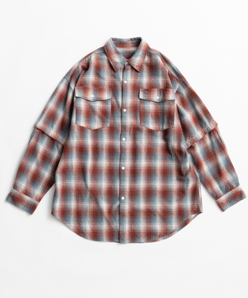 MAISON SPECIAL(メゾンスペシャル)の「【2026Autumn PRE-ORDER】2WAY Check Overshirt/2WAYチェックオーバーシャツ(シャツ/ブラウス・レディース・ブルー/ピンク/ブラウン・FREE)」の19枚目の写真