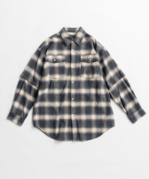 MAISON SPECIAL(メゾンスペシャル)の「【2026Autumn PRE-ORDER】2WAY Check Overshirt/2WAYチェックオーバーシャツ(シャツ/ブラウス・レディース・ブルー/ピンク/ブラウン・FREE)」の20枚目の写真