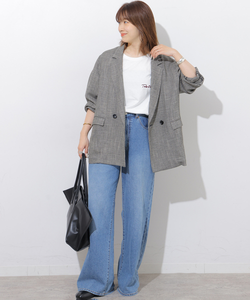JOURNAL STANDARD relume(ジャーナルスタンダード レリューム)の「《追加3》刺繍ロゴハーフスリーブT(Tシャツ/カットソー・レディース・ブラック系その他/グレー/ホワイト/ブラウン・FREE)」の16枚目の写真