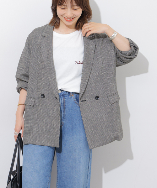 JOURNAL STANDARD relume(ジャーナルスタンダード レリューム)の「《追加3》刺繍ロゴハーフスリーブT(Tシャツ/カットソー・レディース・ブラック系その他/グレー/ホワイト/ブラウン・FREE)」の19枚目の写真