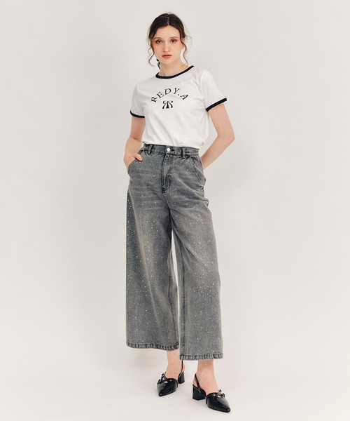 REDYAZEL(レディアゼル)の「【Sparkle Denim Series】スパークルデニムパンツ(デニムパンツ・レディース・ライトグレー/ネイビー・SMALL/MEDIUM)」の15枚目の写真