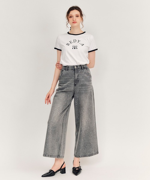 REDYAZEL(レディアゼル)の「【Sparkle Denim Series】スパークルデニムパンツ(デニムパンツ・レディース・ライトグレー/ネイビー・SMALL/MEDIUM)」の17枚目の写真