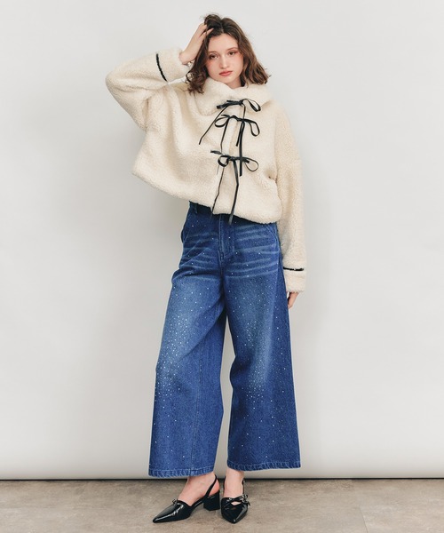 REDYAZEL(レディアゼル)の「【Sparkle Denim Series】スパークルデニムパンツ(デニムパンツ・レディース・ライトグレー/ネイビー・SMALL/MEDIUM)」の8枚目の写真