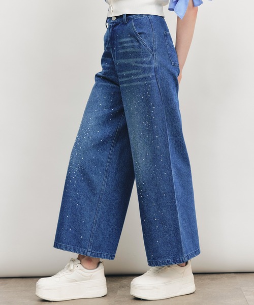 REDYAZEL(レディアゼル)の「【Sparkle Denim Series】スパークルデニムパンツ(デニムパンツ・レディース・ライトグレー/ネイビー・SMALL/MEDIUM)」の9枚目の写真