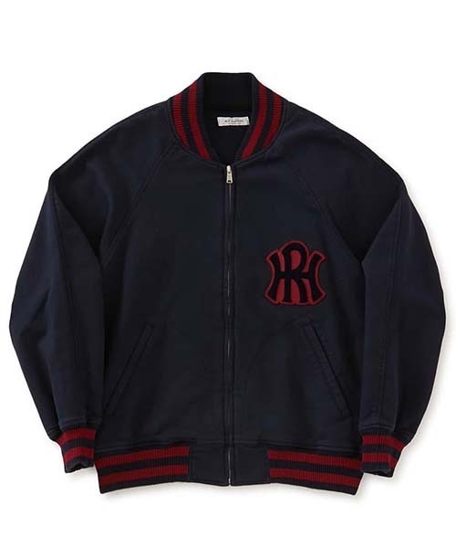 HOLLYWOOD RANCH MARKET(ハリウッドランチマーケット)の「フィールソーホット バーシティジャケット(スタジャン・メンズ・ダークネイビー/ブラック・L/S/XL)」の1枚目の写真