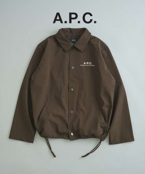JOURNAL STANDARD relume(ジャーナルスタンダード レリューム)の「A.P.C. / アー・ペー・セー 別注 レイモンド ブルゾン(その他アウター・メンズ・ブラウン/ブラック・LARGE/MEDIUM)」の2枚目の写真