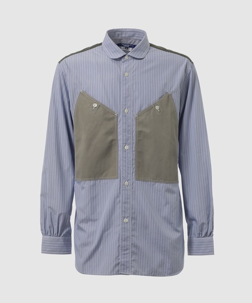 COTTON STRIPE×COTTON LINEN SHIRT（シャツ/ブラウス）｜JUNYA