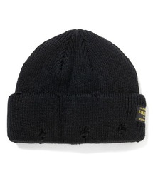 mko13797-DAMAGE BEANIE ビーニー ニット帽(26-174)