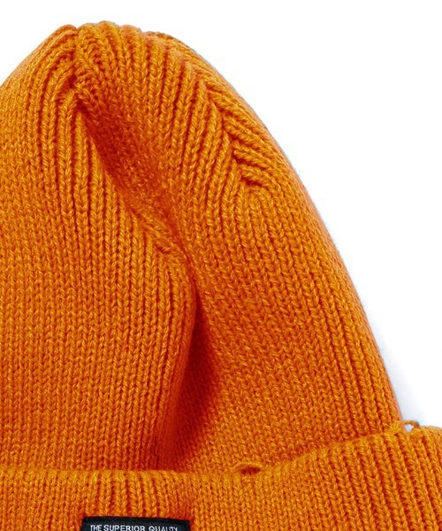 430(フォーサーティ)の「mko13797-DAMAGE BEANIE ビーニー ニット帽(26-174)(ニットキャップ/ビーニー・メンズ・グレー/アイボリー/オレンジ/バーガンディー/ネイビー/ブラック・FREE)」の7枚目の写真